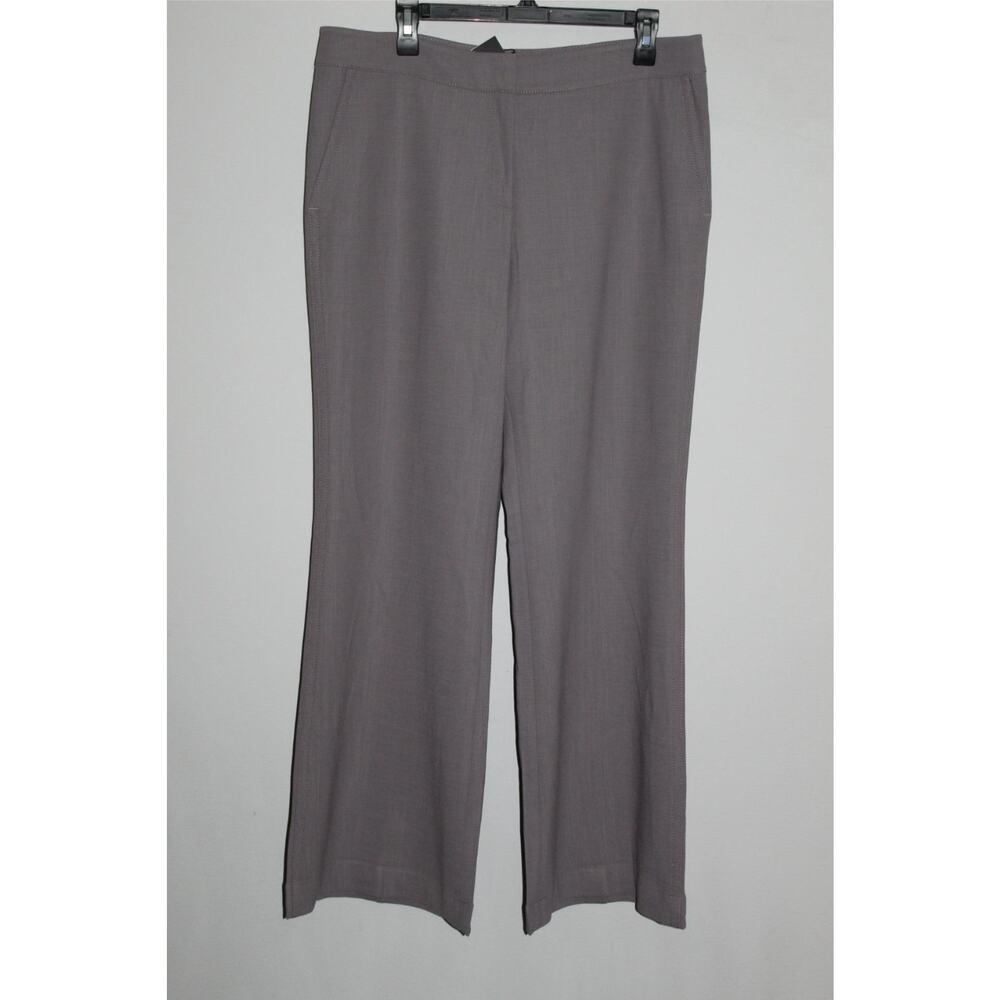 NWT Lafayette148 Trouser Wide Leg Pants Wool Blend Soapstone Size 14 H10126 - Picture 4 of 11